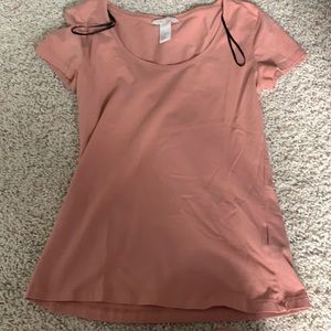 H&M pink basic shirt